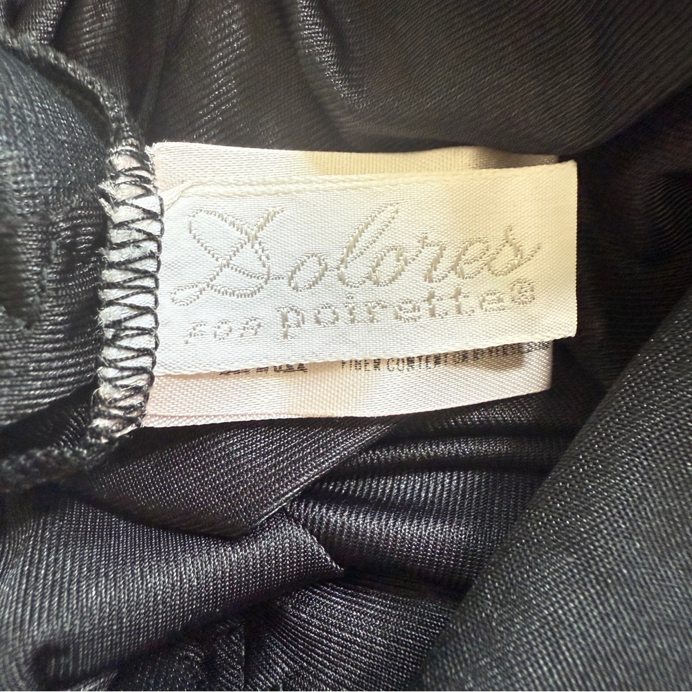 Vintage Dolores for Poirettes Black Lace Slip Dress Size 38 - 60s to 70s - Picture 4 of 13